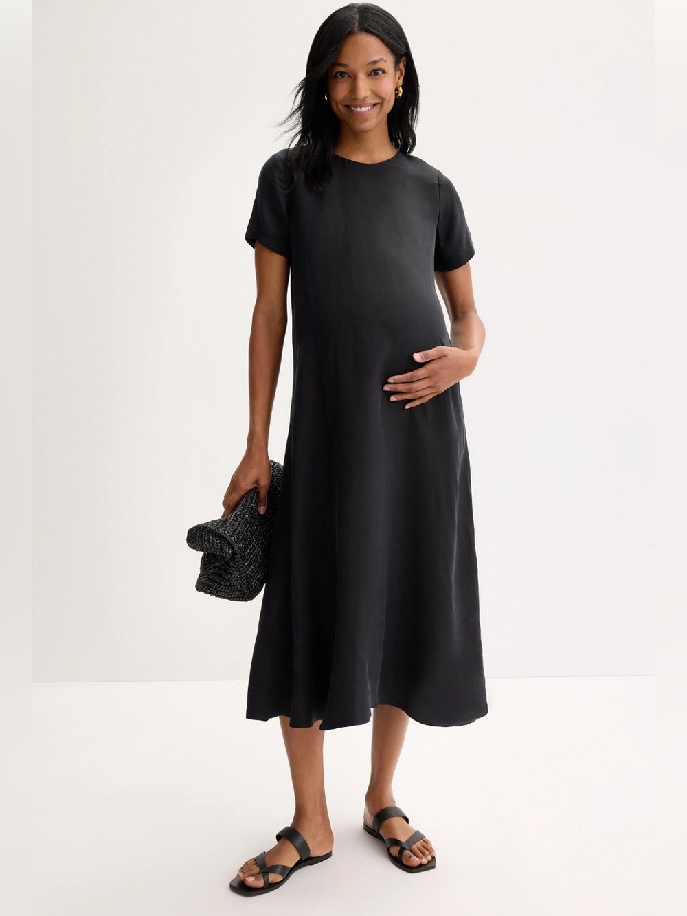 HATCH The James Dress NWOT 100% Cupro Made in USA Maternity Dress